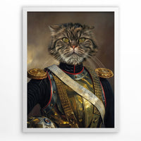 Admiral Floofington - Custom Pet Portrait
