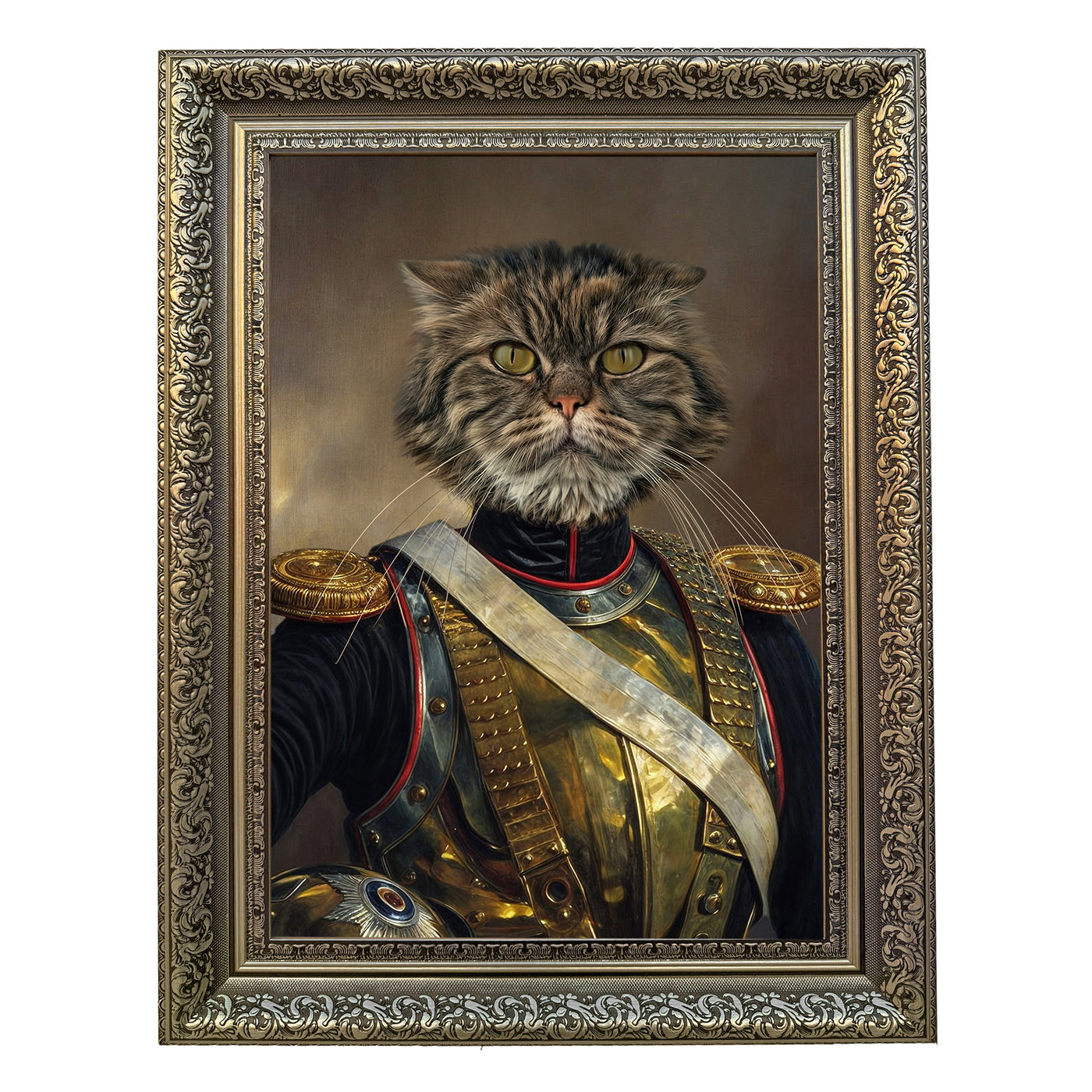 Admiral Floofington - Custom Pet Portrait