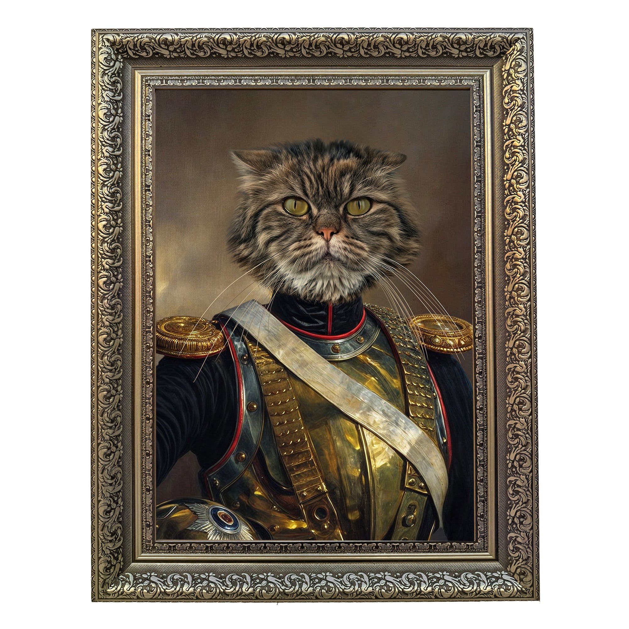 Admiral Floofington - Custom Pet Portrait