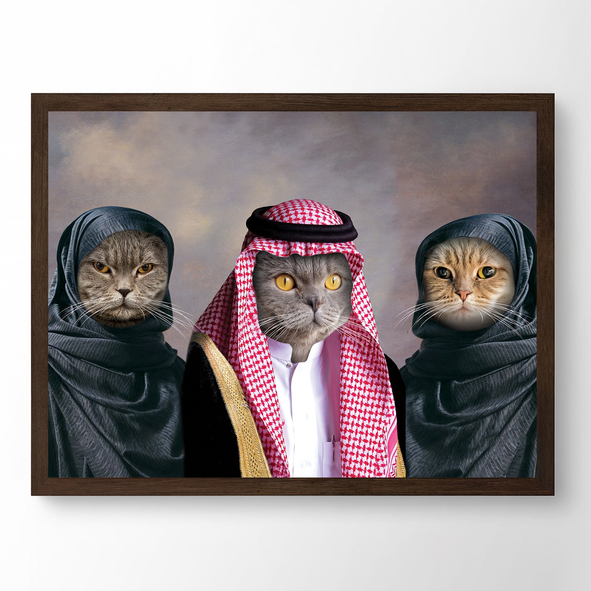 عائلة الشيخ - لوحة مخصصة للحيوانات الأليفة