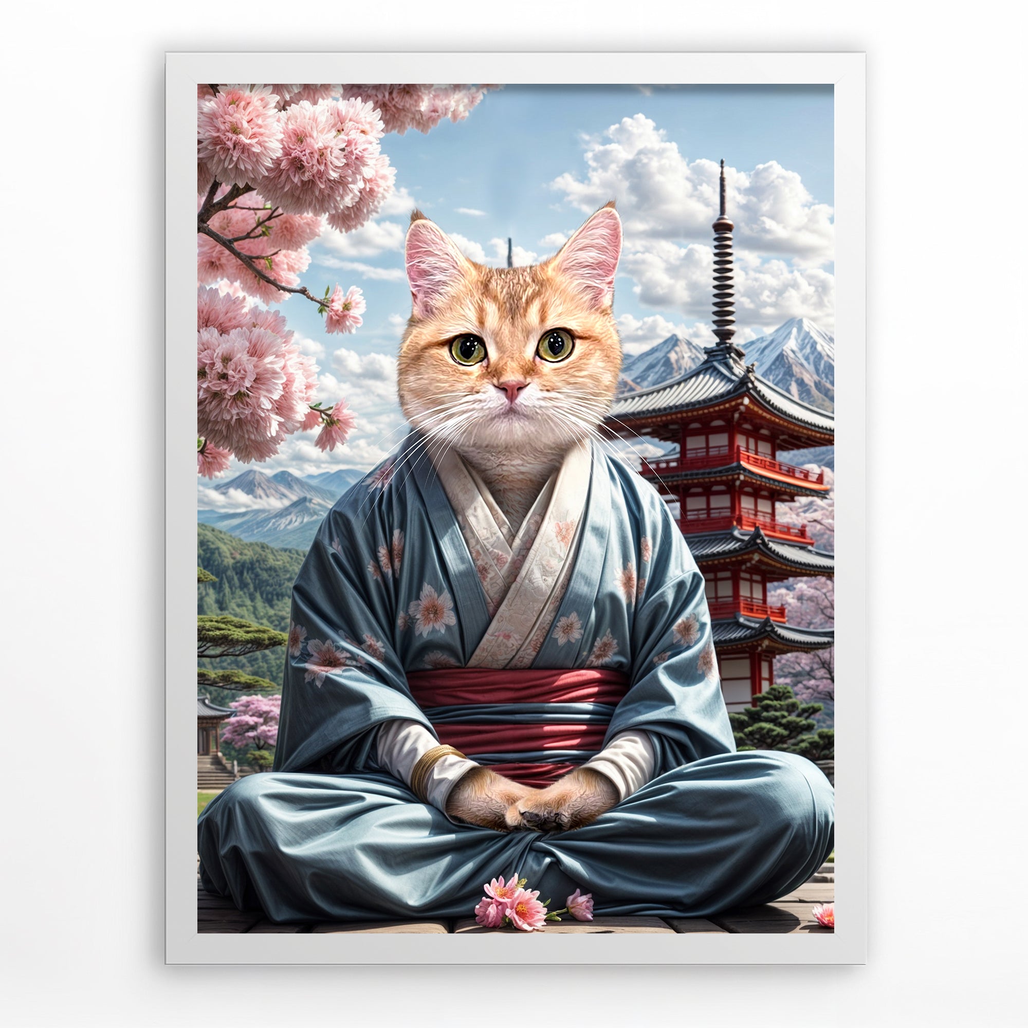 Sakura Samurai - Custom Pet Portrait