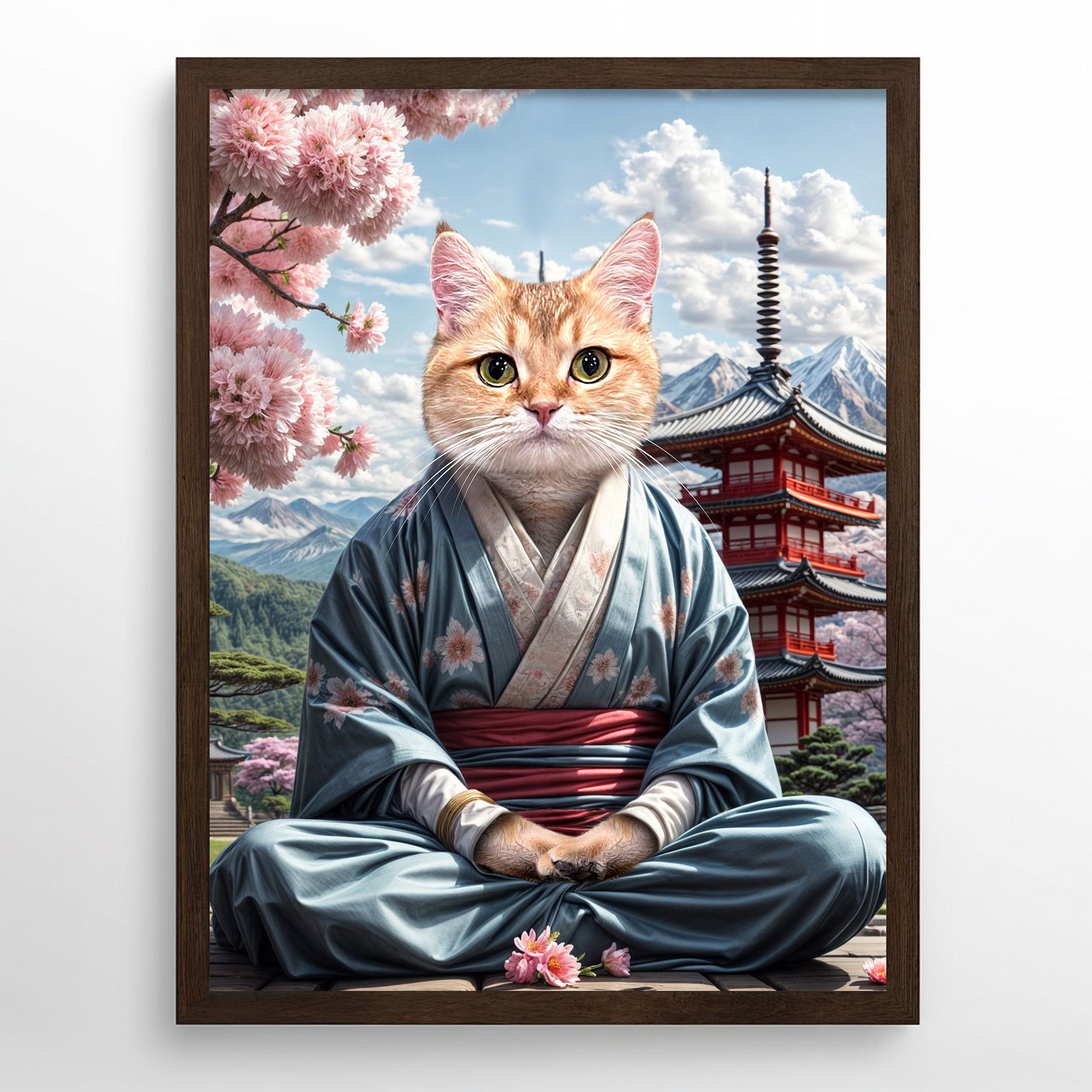 Sakura Samurai - Custom Pet Portrait