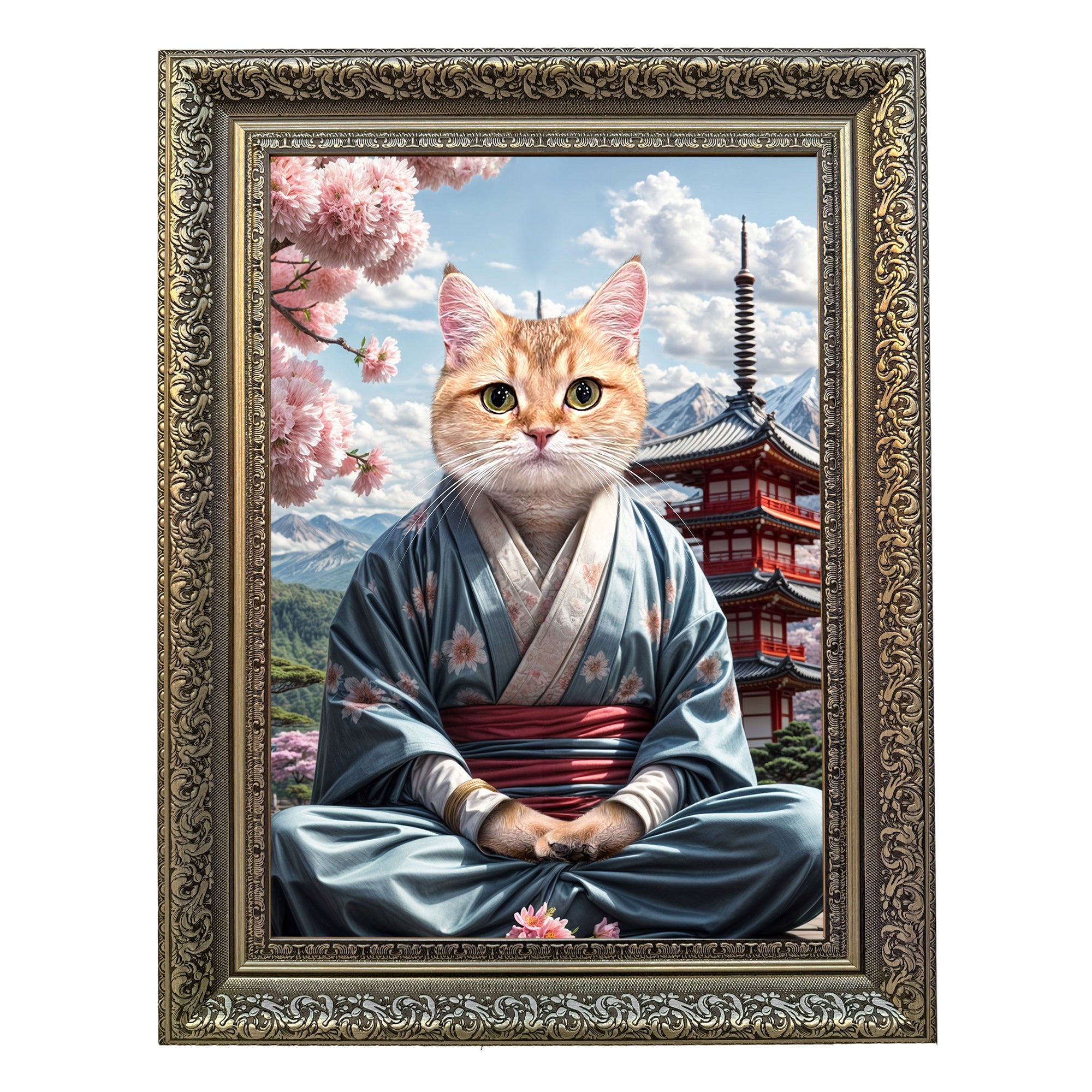 Sakura Samurai - Custom Pet Portrait
