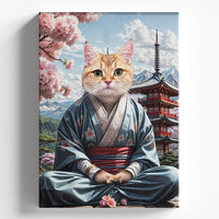 Sakura Samurai - Custom Pet Portrait