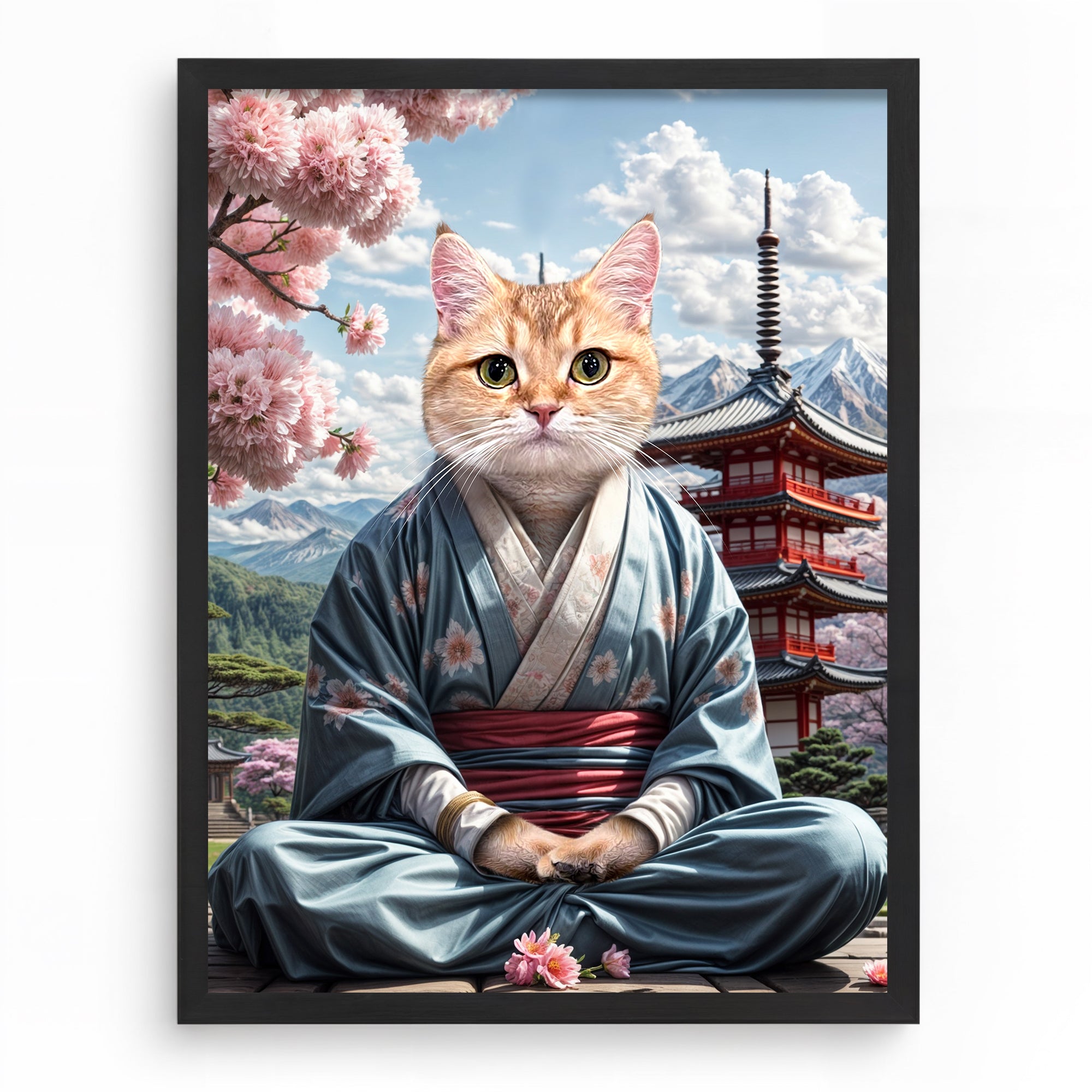 Sakura Samurai - Custom Pet Portrait