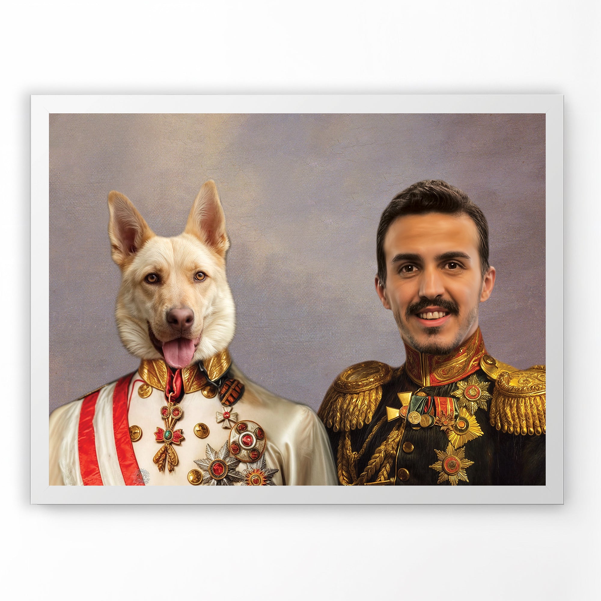 Companions in Uniform - Custom Pet Portrait