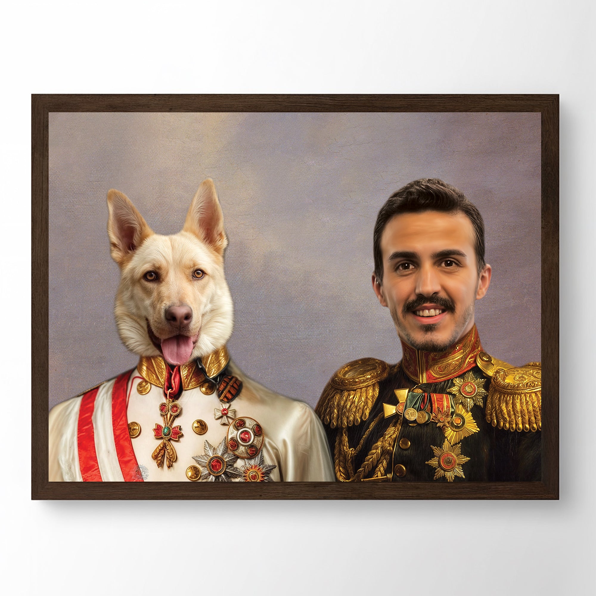 Companions in Uniform - Custom Pet Portrait