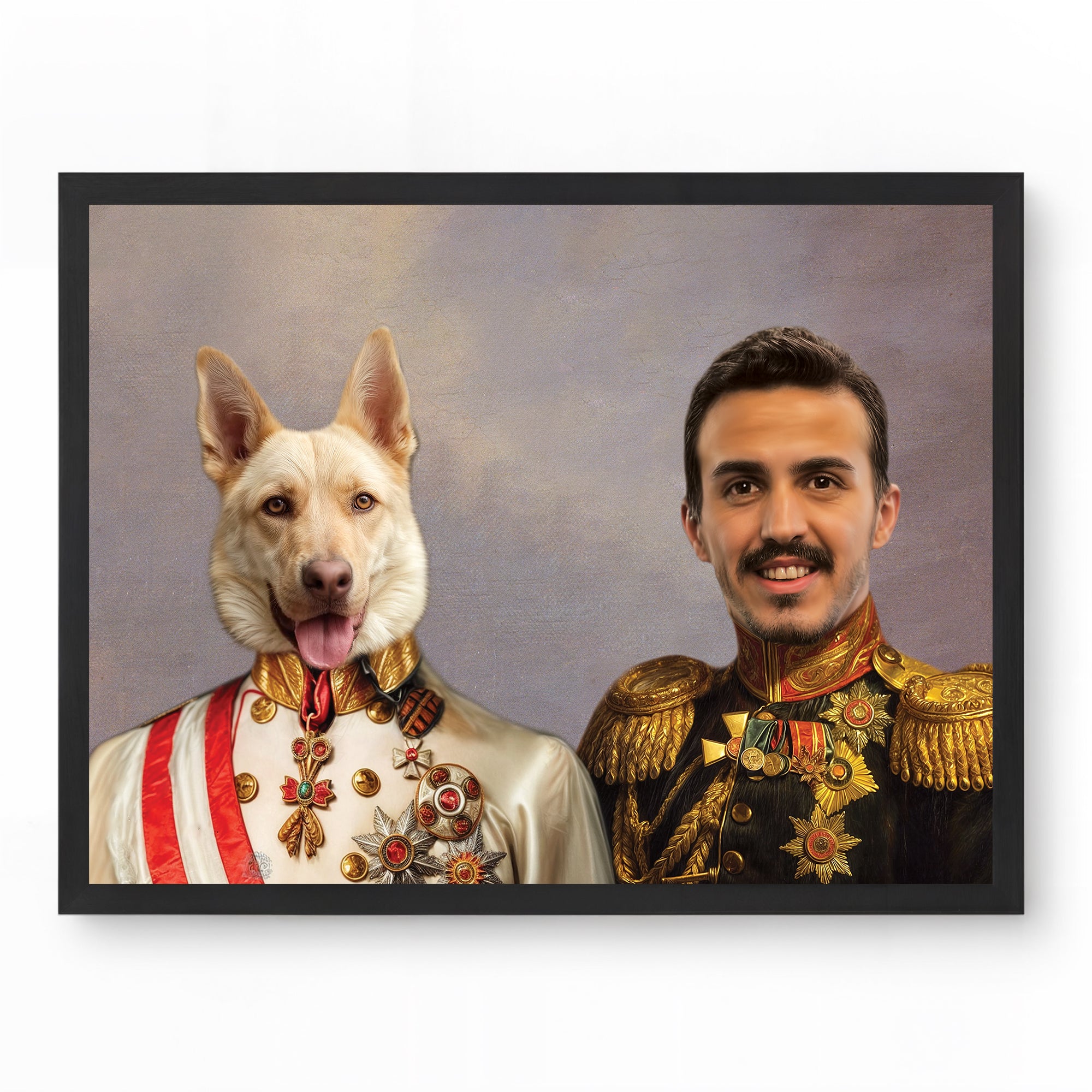 Companions in Uniform - Custom Pet Portrait