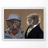 Victorian Duo - Custom Pet Portrait
