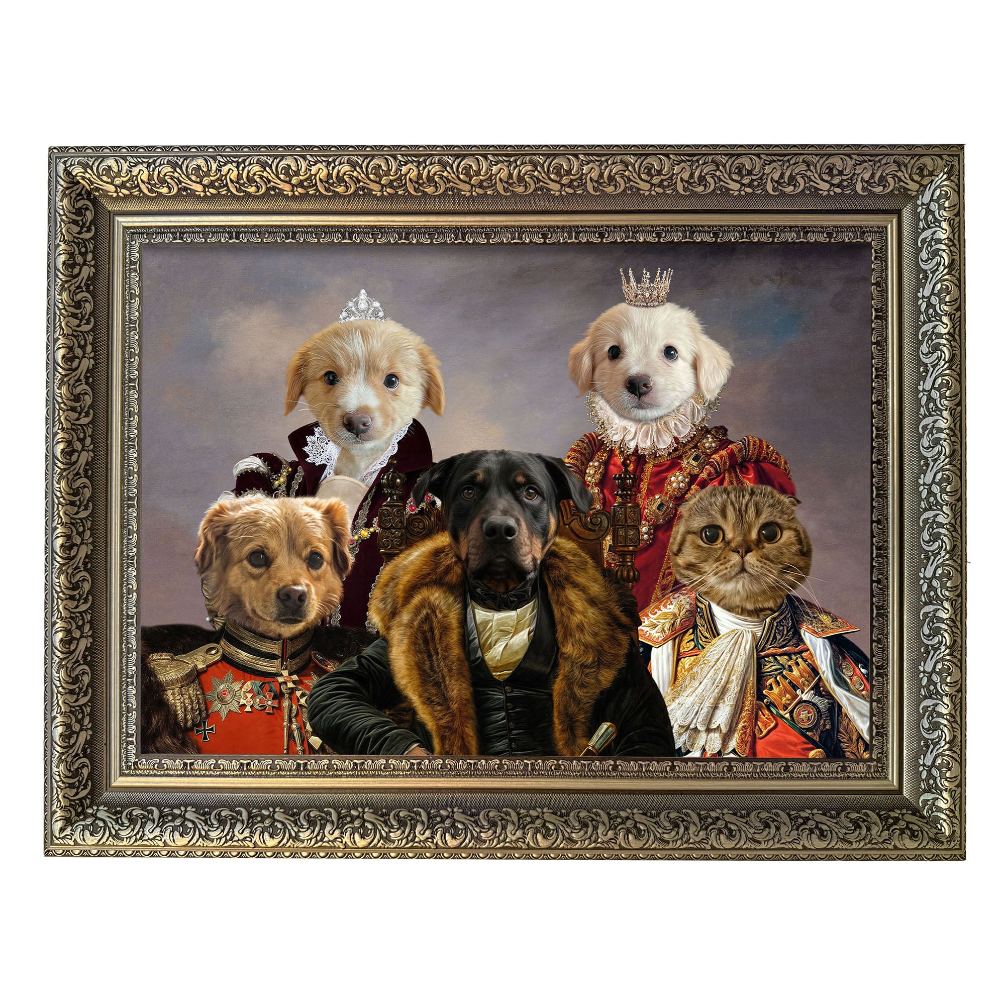The Grand Aristopets - Custom Pet Portrait