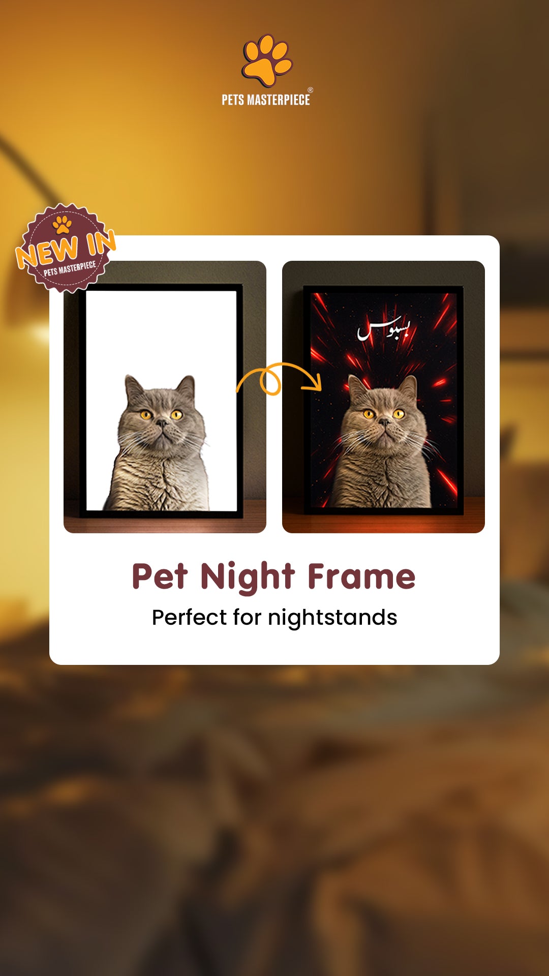 Night Light LED Pet Portrait