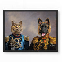 General Paws & Sir Meowington - Custom Pet Portrait