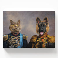 General Paws & Sir Meowington - Custom Pet Portrait