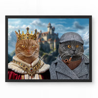 The Crown & The Clue - Custom Cat Portrait