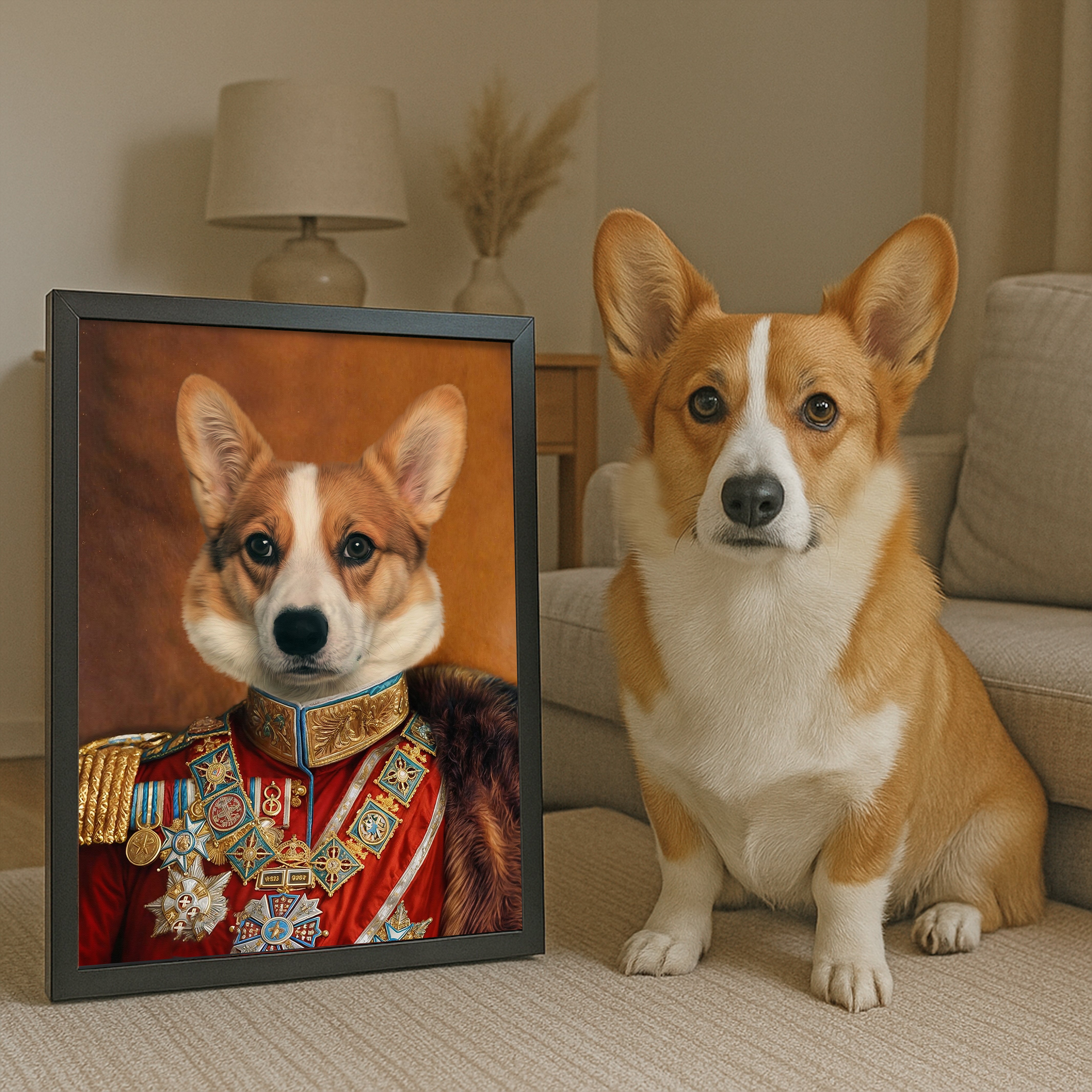 Captain Floofer - Custom Pet Portrait