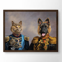 General Paws & Sir Meowington - Custom Pet Portrait