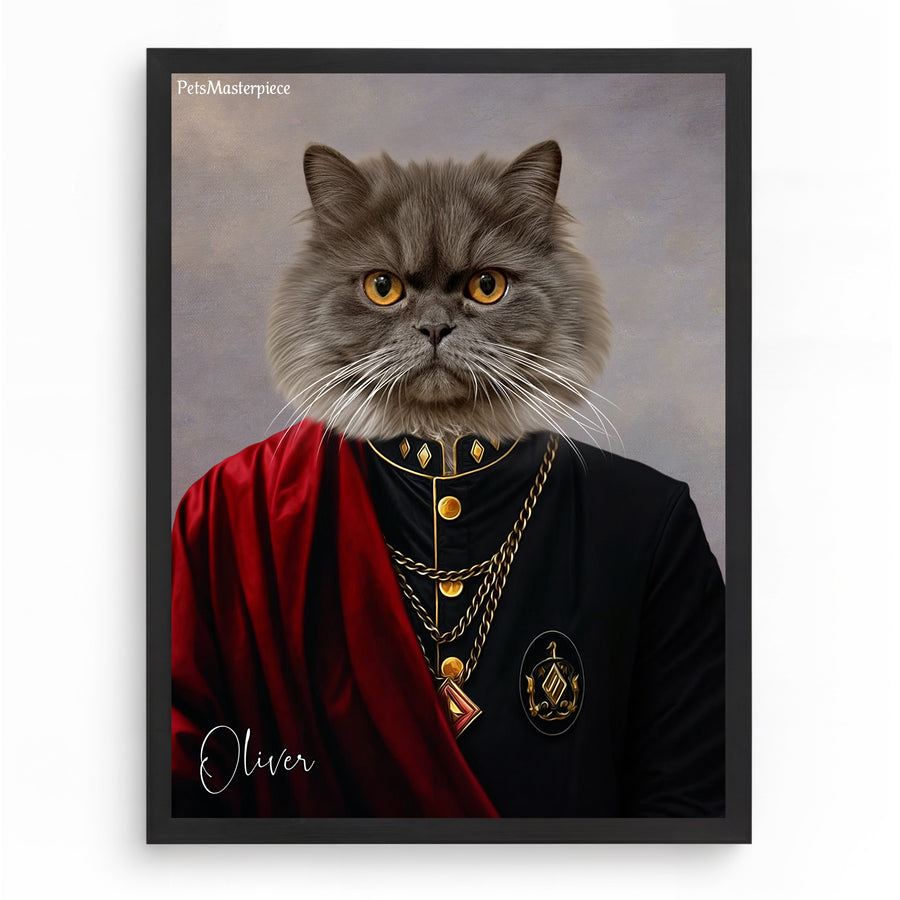The Midnight Noble – Custom Pet Portrait